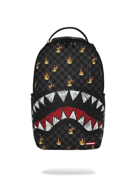 Zaino con Shark Mouth SPRAYGROUND | 910B8730NSZSCRIBBLE FIRE CHECK